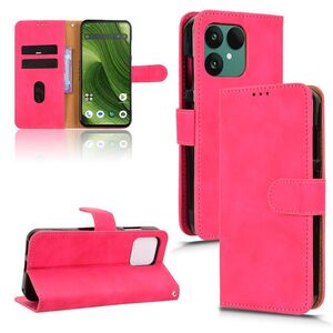 F�r Fairphone 6 Kunstleder Skin Feel Book Wallet Tasche H�lle Pink