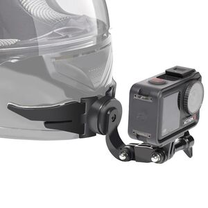 360- Helm-Kinnhalterung f�r GoPro/Insta360/DJI Osmo Action Schwarz