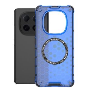 F�r Xiaomi Redmi Note 15 5G Honeycomb TPU PC Ringhalter H�lle Blau