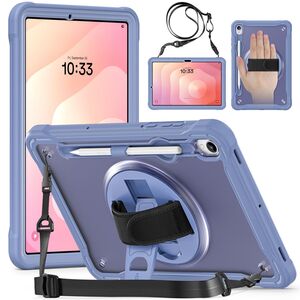 H�lle f�r Samsung Galaxy Tab Modelle 360 Grad Ring mit Handgriff & Schultergurt