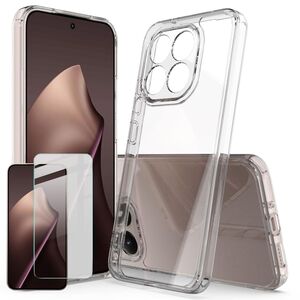 F�r Xiaomi 15T 5G 2 in 1 TPU Schutz H�lle + 9H Schutzglas Transparent