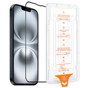 F�r Apple iPhone 16e SnapFit 9H 3D Glas Schutzglas Installationshilfe