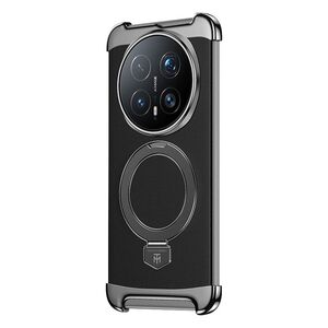 F�r Honor Magic 8 Pro Kunstleder MagSafe Ring Halterung H�lle Schwarz