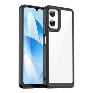 F�r Motorola Moto G06 4G Colorful Serie TPU Acryl Schutz H�lle Schwarz