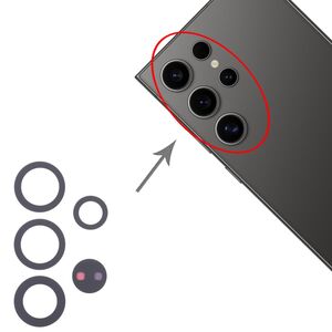 F�r Samsung Galaxy S24 Ultra SM-S928B Back Kamera Linse Reparatur Ersatzteil