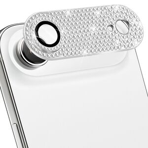 F�r Apple iPhone 17 Air Kamera Diamant Design Schutz Metall Silber
