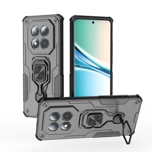 F�r Xiaomi Redmi Note 15 5G Hybrid Sto�schutz Metallring H�lle Schwarz