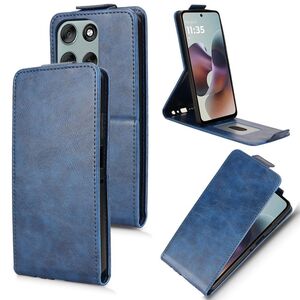 F�r Motorola Moto G56 5G Magnetische Flip Kunstleder Schutz H�lle Blau