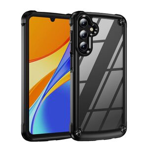 F�r Samsung Galaxy A37 5G TPU PC H�lle mit Linsenschutz Cover Schwarz