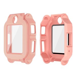 F�r Imoo Watch Phone Z6 / Z6A / Z6 Pro Kunststoff H�lle + 9H Glas Pink