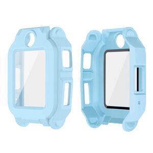 F�r Imoo Watch Phone Z6 / Z6A / Z6 Pro Kunststoff H�lle + 9H Glas Blau