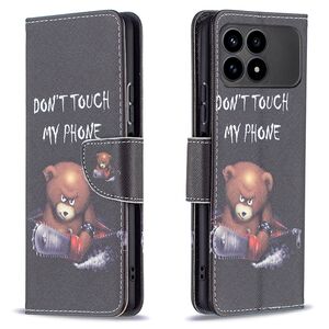 F�r Xiaomi Poco F8 Pro Kunstleder Book Wallet Motiv Schutz Tasche