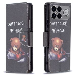 F�r Xiaomi Poco F8 Ultra Kunstleder Book Wallet Motiv Schutz Tasche