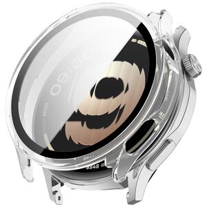 F�r OPPO Watch S Kunststoff Schutz H�lle + 9H Hart Glas Transparent