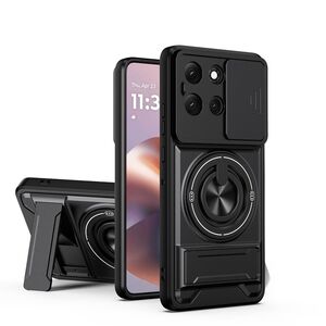 F�r Motorola Moto G86 5G MagSafe Hybrid H�lle Kamera Schieber Schwarz