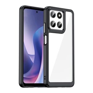 F�r Motorola Moto G57 5G Colorful Series TPU Acryl Schutzh�lle Schwarz