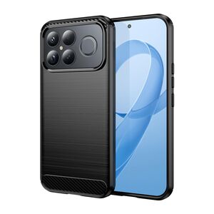 F�r Xiaomi Poco F8 Ultra Carbon Brushed Design TPU Schutzh�lle Schwarz