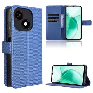 F�r ZTE Blade A35e 4G Diamant Design Wallet Kunstleder H�lle Blau