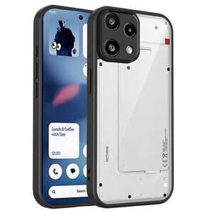 F�r Nothing Phone 3a Lite Matte Kunststoff H�lle Soft Touch Schwarz