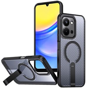 F�r Xiaomi Redmi 15C 5G / 4G Honeycomb Acryl H�lle MagSafe Schwarz