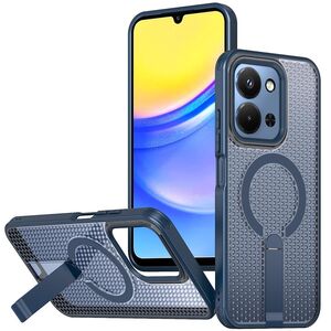 F�r Xiaomi Redmi 15C 5G / 4G Honeycomb Acryl H�lle MagSafe Blau