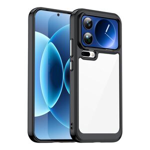 F�r Xiaomi 17 Pro Max Colorful Series TPU Acryl Schutzh�lle Schwarz
