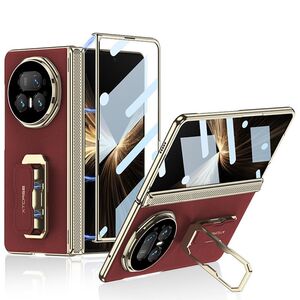 F�r Honor Magic V5 Kunstleder Scharnier H�lle mit Handschlaufe Rot