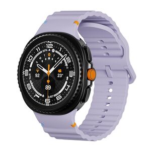 F�r Samsung Galaxy Watch 8 / 8 Classic Wellen Silikon Armband Lila