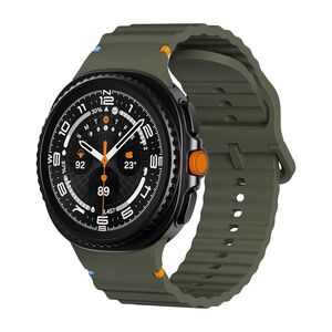 F�r Samsung Galaxy Watch 8 / 8 Classic Wellen Silikon Armband Gr�n