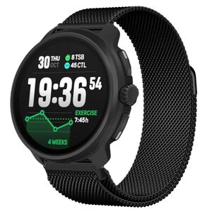 F�r Suunto Race 2 Milanese Magnet Edelstahl Ersatz Armband Schwarz