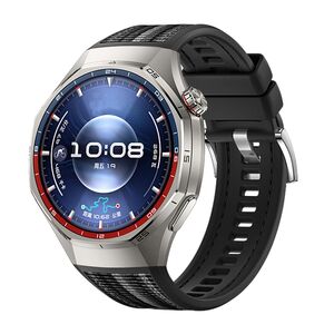 F�r Huawei Watch GT 6 Pro Silikon Armband Schnellverschluss Schwarz