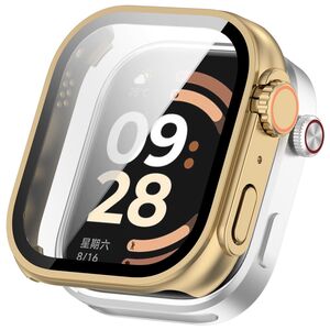 F�r Xiaomi Redmi Watch 6 Schutzglas H�lle im Ultra 3 Design Gold