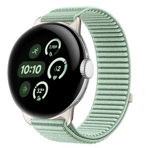 F�r Google Pixel Watch 4 / 3 / 2 / 1 41mm Nylon Armband Klett T�rkis