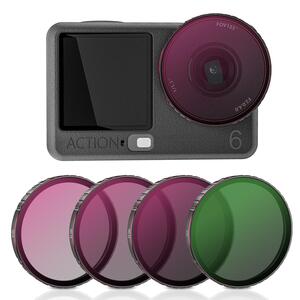 F�r DJI Osmo Action 6 4-in-1 CPL ND8 ND16 ND32 Filter Set