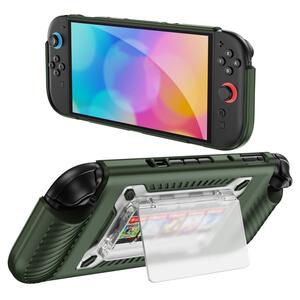 F�r Nintendo Switch 2 Anti-Rutsch Hybrid Schutzh�lle Gr�n