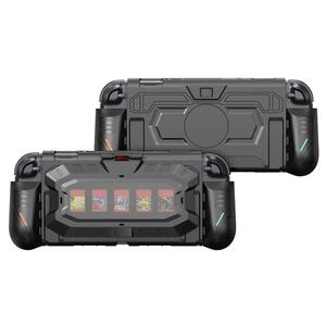 F�r Nintendo Switch 2 Mech Schutzh�lle mit Kartenfach Schwarz