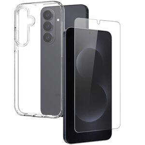 F�r Samsung Galaxy S26 Plus TPU Schutz H�lle + 9H Glas Transparent