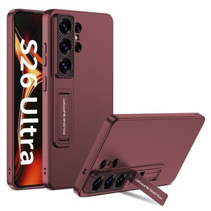 F�r Samsung Galaxy S26 Ultra 5G St�nder Schutz Handy H�lle Lila