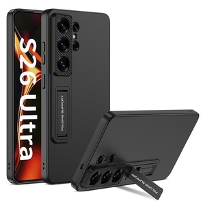 F�r Samsung Galaxy S26 Ultra 5G St�nder Schutz Handy H�lle Schwarz