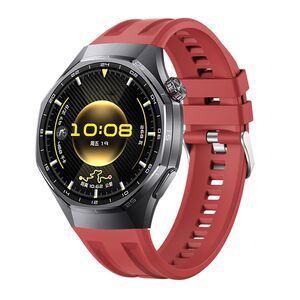 F�r Huawei Watch GT 6 Pro Silikon Armband Seamless Dual Groove Rot
