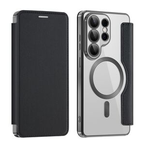 F�r Samsung Galaxy S26 Ultra Magsafe RFID 360 Kunstleder H�lle Schwarz