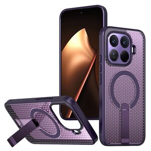 F�r Xiaomi 15T Pro 5G Honeycomb MagSafe K�hlende Acryl H�lle Lila