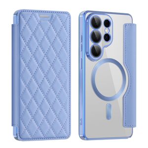 F�r Samsung Galaxy S26 Ultra Kunstleder MagSafe RFID H�lle Hellblau