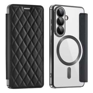 MagSafe f�r Samsung Galaxy S26 Kunstleder RFID Schutz Wallet Schwarz