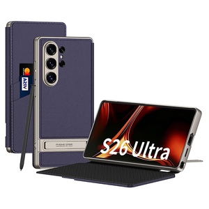 F�r Samsung Galaxy S26 Ultra 5G Leder Tasche Book H�lle Lila