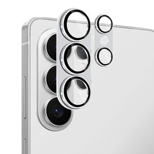 Linsenglas f�r Samsung Galaxy S26 Ultra Aluminium Ring 9H D�nn Silber