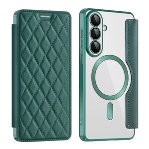 MagSafe f�r Samsung Galaxy S26 Plus Kunstleder RFID Schutz Gr�n