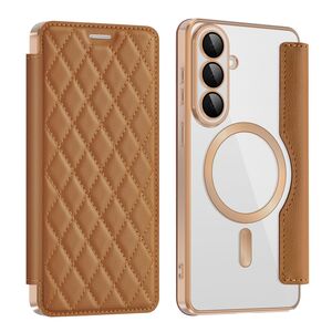 MagSafe f�r Samsung Galaxy S26 Plus Kunstleder RFID Schutz Braun