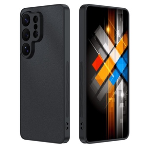 Ultrad�nn Glattes Kunstleder f�r Samsung Galaxy S26 Ultra TPU Schwarz