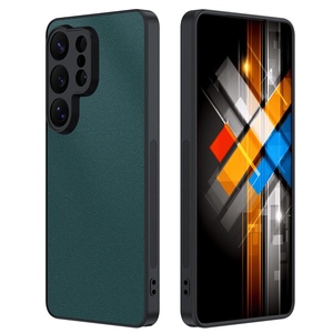 Ultrad�nn Glattes Kunstleder f�r Samsung Galaxy S26 Ultra TPU Gr�n